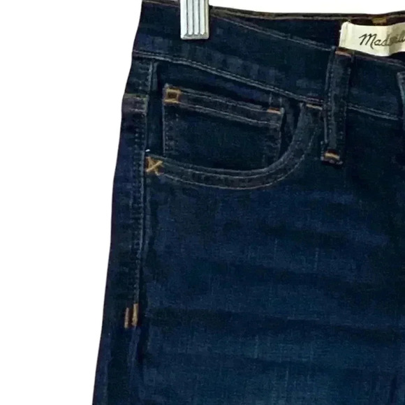 Madewell Jeans Women’s 24 Dark Wash 9” Mid Rise Skinny Slimming Stretchy NWT - Picture 5 of 11